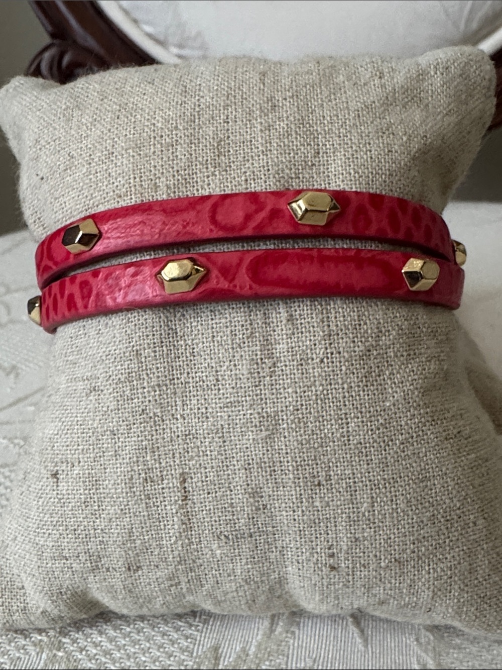 Stella & Dot Hudson Wrap Leather Bracelet